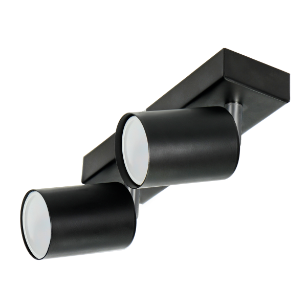 DOA SP 2 wall and ceiling light, black, GU10, max. 2x7W, IP20 DOA SP 2 wall and ceiling light, black, GU10, max. 2x7W, IP20